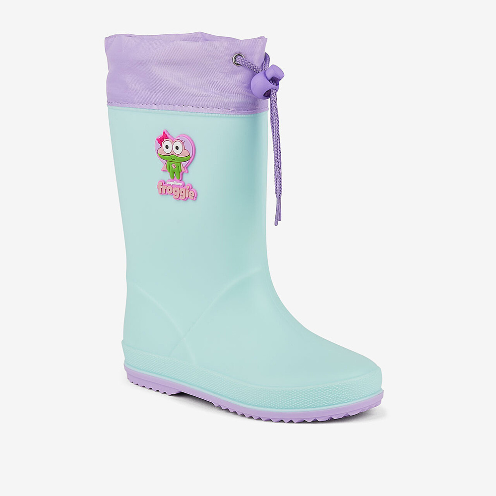 Coqui RAINY COLLAR dziecięce buty 8508-637-4402 LT. MINT/LT. LILA HERO