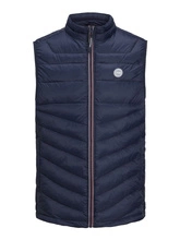 Jack & Jones puchowy bezrękawnik JJHERO BODYWARMER COLLAR 12211790 NAVY BLAZER/CONTRAST