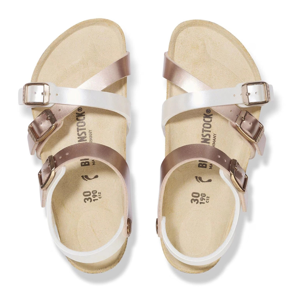 Birkenstock sandały KUMBA SPLIT KIDS 1029411 Electric Metallic Pearl/Copper (szerokość standardowa)