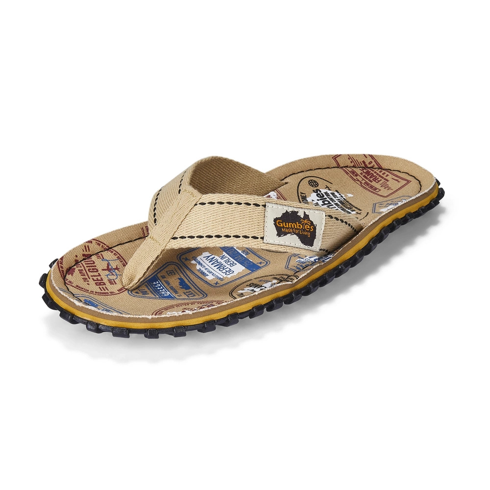 Gumbies men's ISLANDER FLIP-FLOPS UNISEX TRAVELLER flip flops