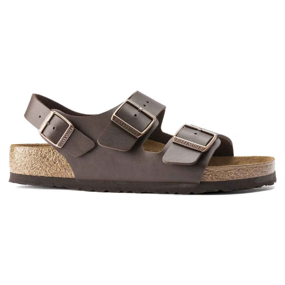 Birkenstock men's Milano BS 0034701 DARK BROWN sandals (standard width)