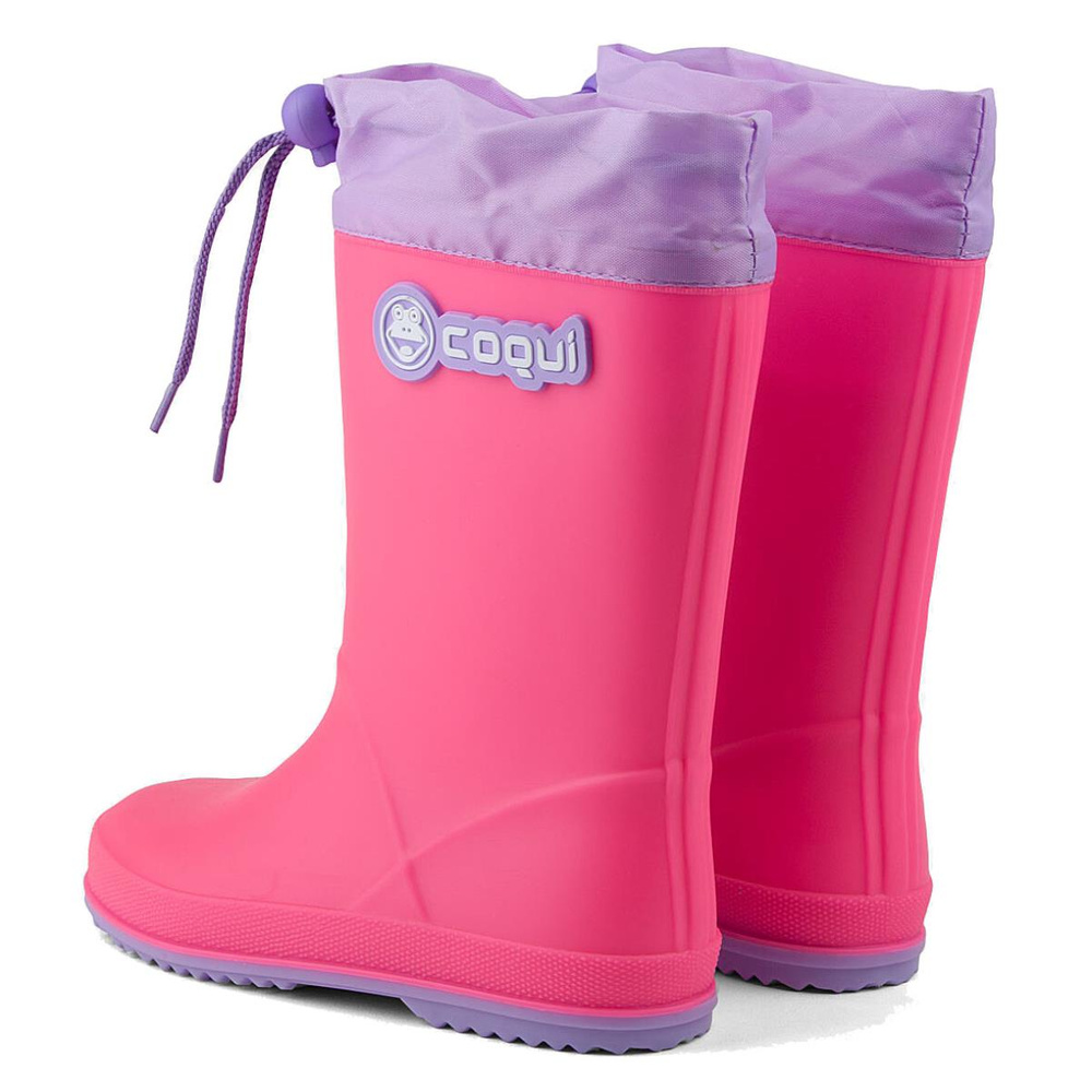 Coqui Rainy Collar children's wellingtons 8509-100-3602 lt.Fuchsia/lt.Lilia