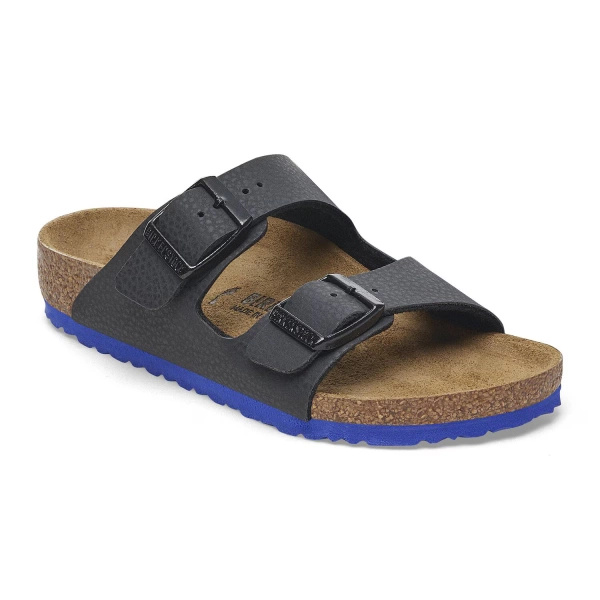 Birkenstock flip-flops ARIZONA KIDS BS 1029374 DESERT SOIL BLACK/ULTRA BLUE (standard width)