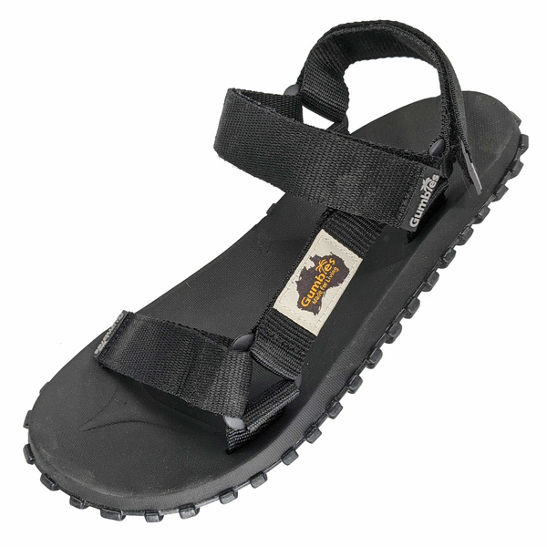 Gumbies unisex Scrambler Sandal - black