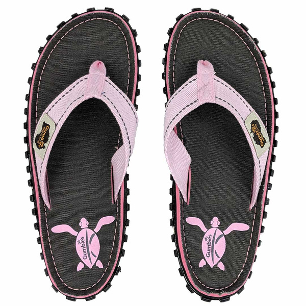 Gumbies - Damen ISLANDER CANVAS Flips-Flop - TURTLE