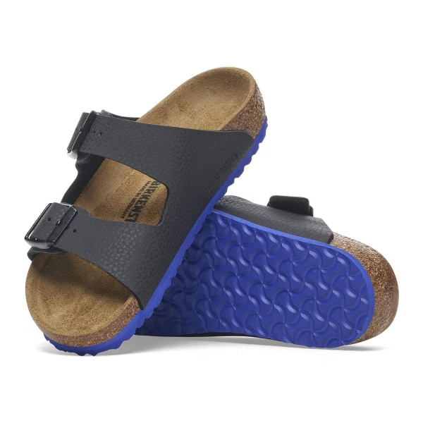 Birkenstock klapki ARIZONA KIDS BS 1029374 DESERT SOIL BLACK/ULTRA BLUE (szerokość standardowa)