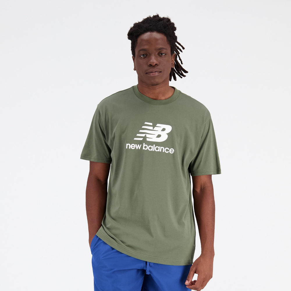 New Balance t-shirt ESSENTIALS STACKED LOGO CO DON MT31541DON