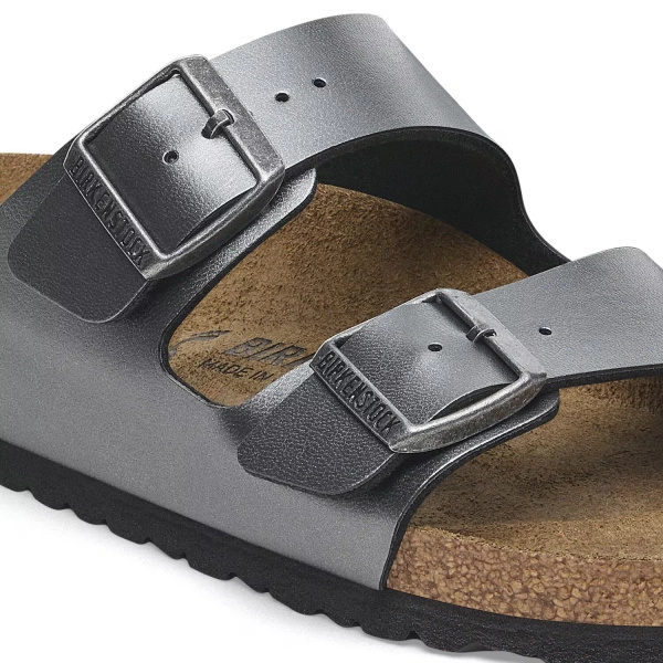 Birkenstock sandały unisex Arizona BS 1029224 METALLIC BLACK (szerokość wąska)