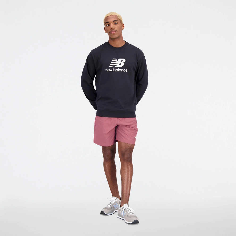 New Balance Herren Sweatshirt ESSENTIALS STACKED LOGO FRENC BK MT31538BK