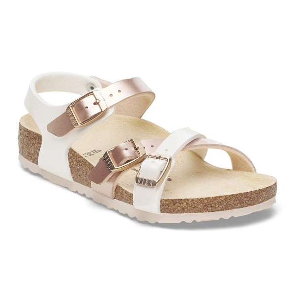 Birkenstock sandały KUMBA SPLIT KIDS 1029411 Electric Metallic Pearl/Copper (szerokość standardowa)