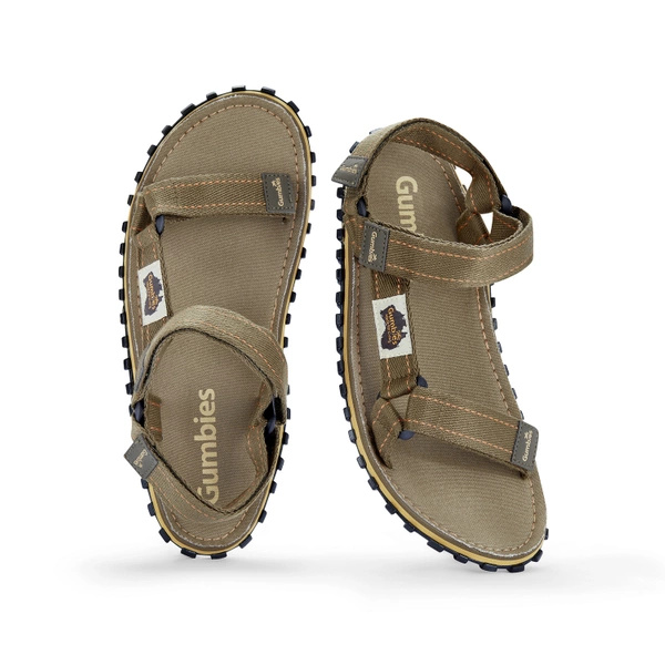 Gumbies Herren TRACKER SANDALS UNISEX KHAKI Sandalen