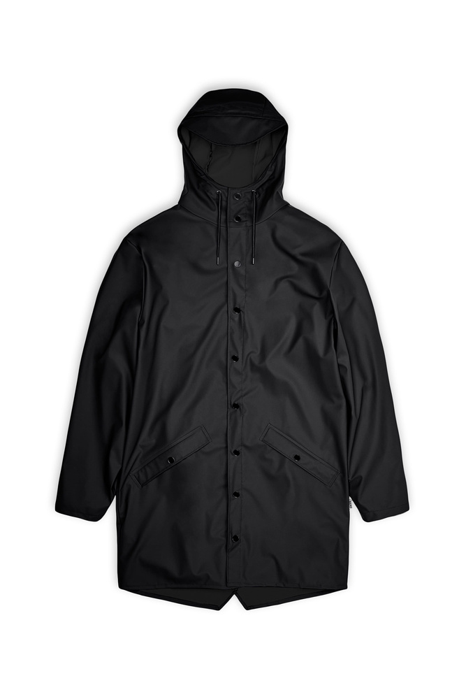 Rains unisex rain jacket LONG JACKET 12020 01 BLACK