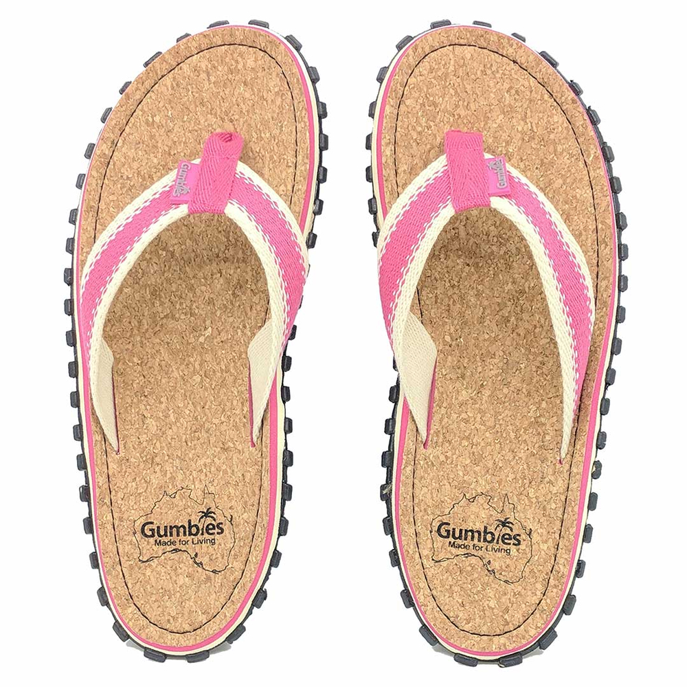Gumbies - women's CORKER flip flops - PINK