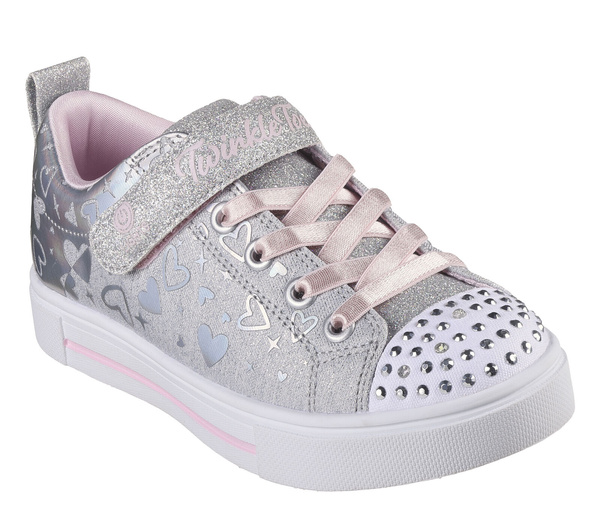 Skechers dziecięce buty świecące LED HEATHER CHARM 314787L GYSL