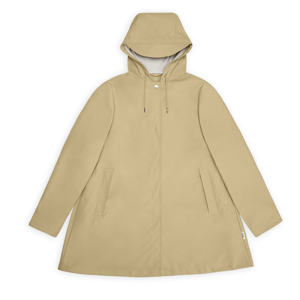 Rains women's raincoat A-LINE W JACKET W3 18050 24 SAND