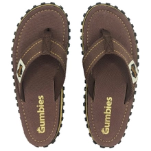 Gumbies Herren ISLANDER FLIP-FLOPS UNISEX CLASSIC BROWN Flip-Flops