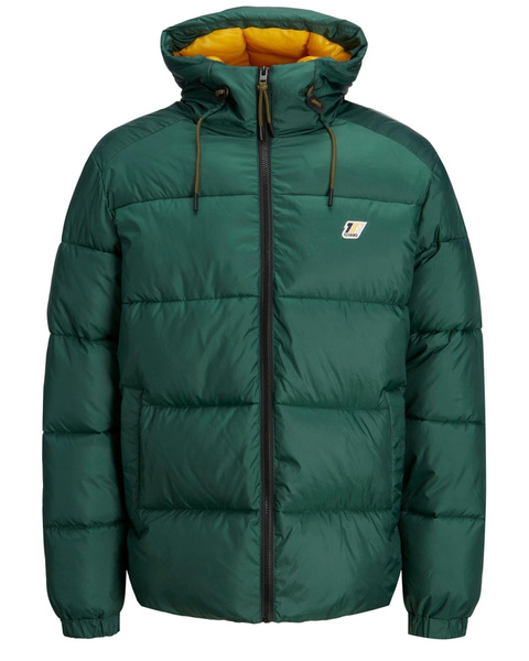 Jack & Jones męska kurtka JORSLOPE PUFFER JACKET 12215147 TREKKING GREEN