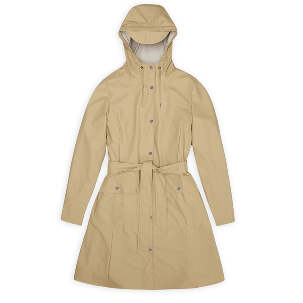 Rains women's raincoat CURVE W JACKET W3 18130 24 SAND