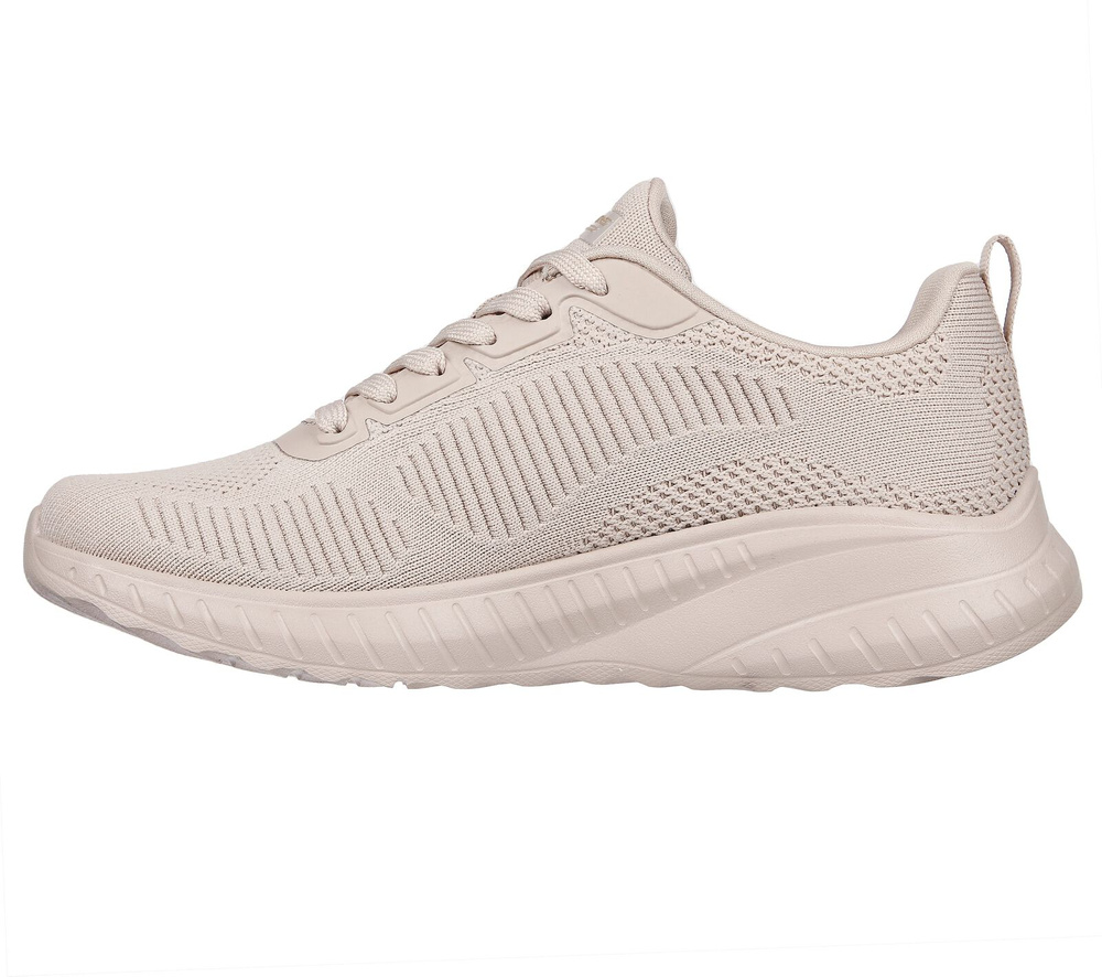 Skechers Damen Sportschuhe Memory Foam BOBS Squad Chaos 117209 NUDE