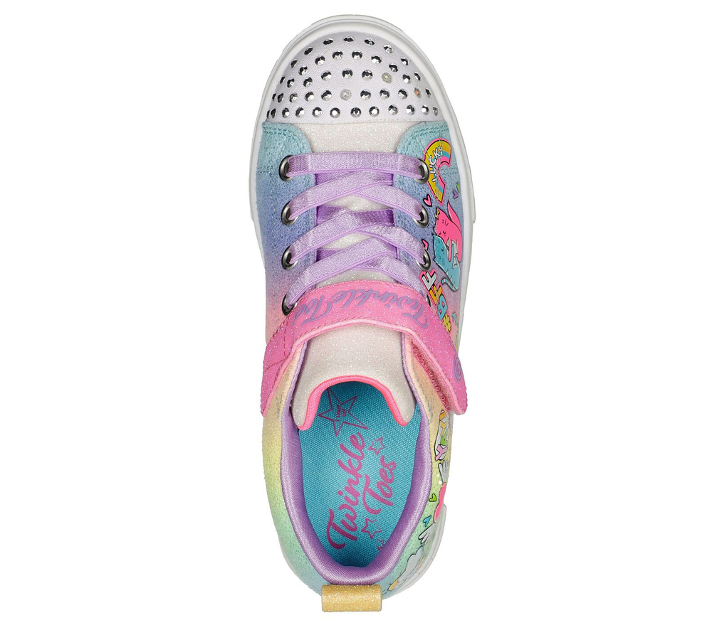 Skechers dziecięce buty świecące SKECHERS BFF MAGIC 314786L MLT