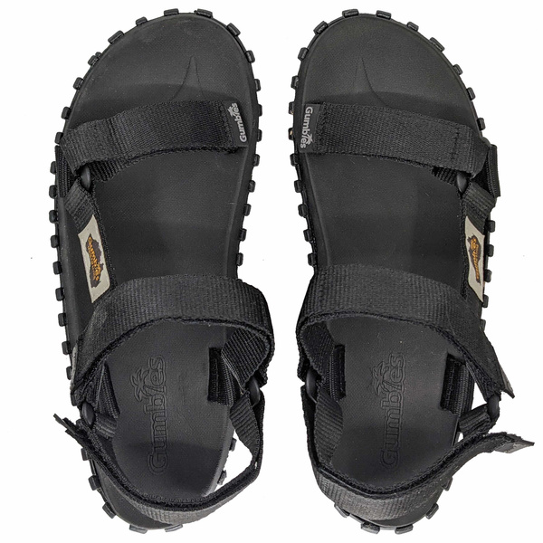 Gumbies unisex Scrambler Sandal - black