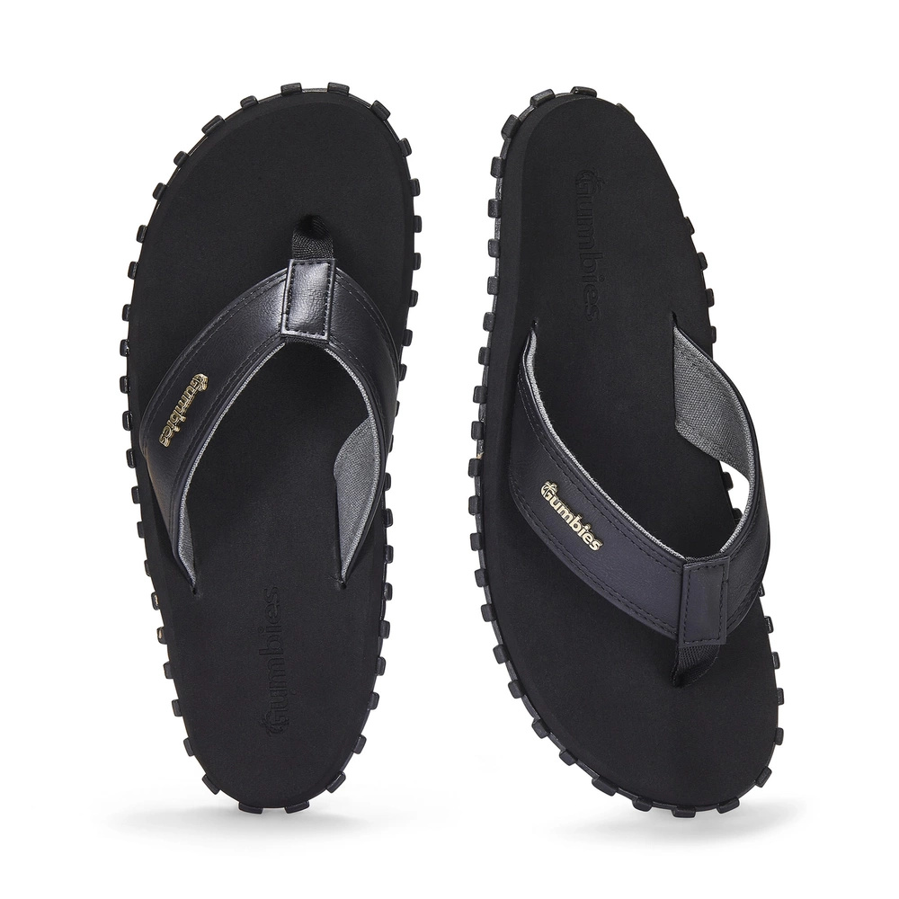 Gumbies unisex flip flops VEGOVERT FLIP-FLOPS BLACK