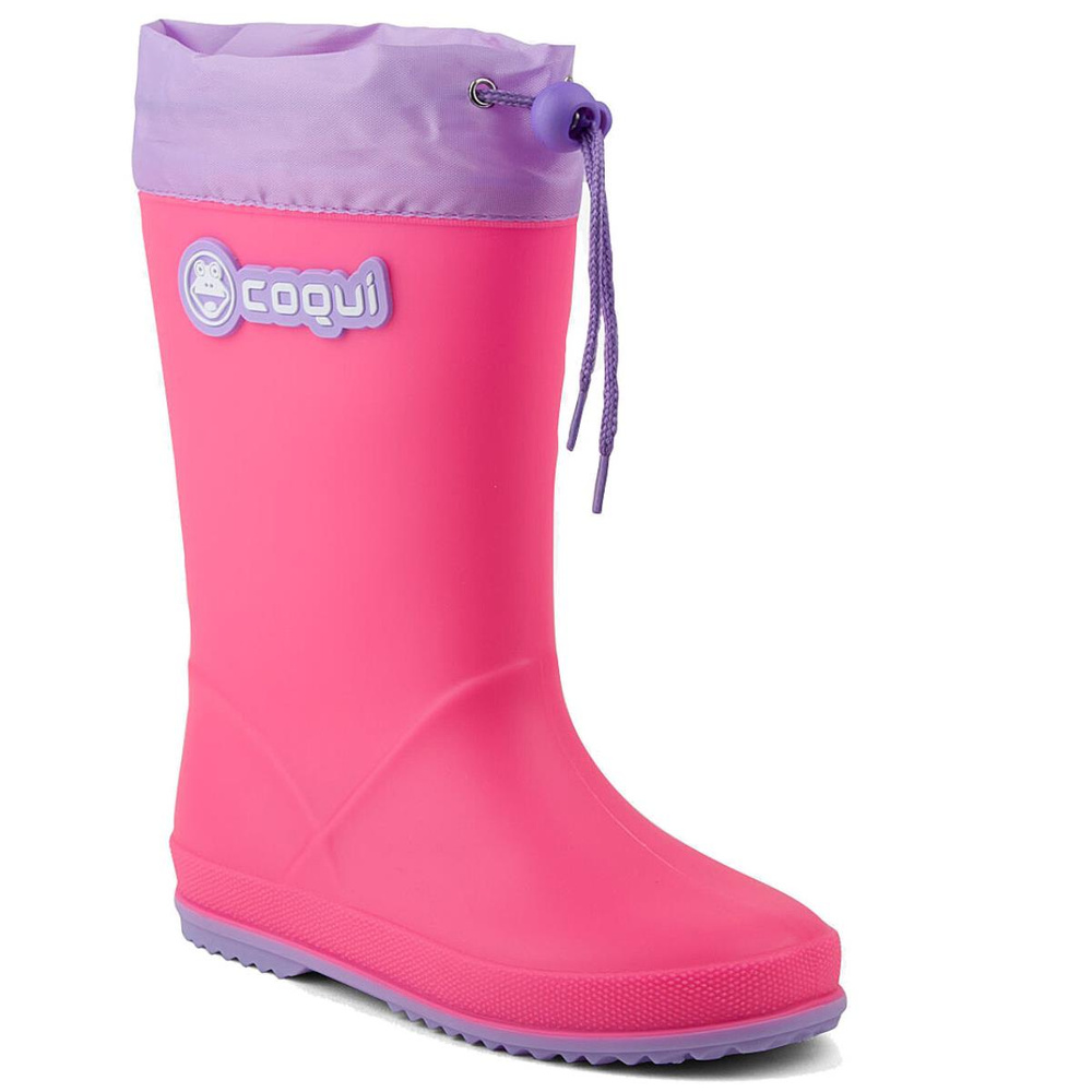 Coqui Rainy Collar children's wellingtons 8509-100-3602 lt.Fuchsia/lt.Lilia