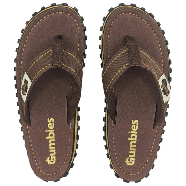 Gumbies men's flip flops ISLANDER FLIP-FLOPS UNISEX CLASSIC BROWN