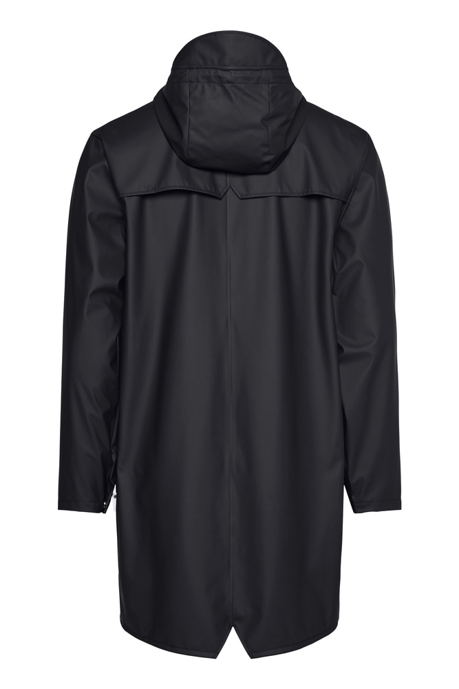 Rains unisex rain jacket LONG JACKET 12020 01 BLACK