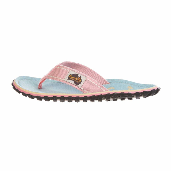 Gumbies - women's ISLANDER CANVAS flip flops - GECKO