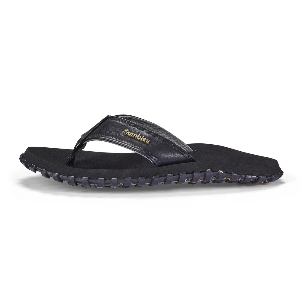 Gumbies unisex flip flops VEGOVERT FLIP-FLOPS BLACK