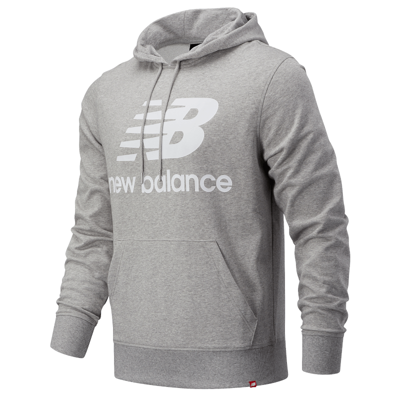 New Balance męska bluza z klapturem Essentials Stacked Logo PO AG MT03558AG