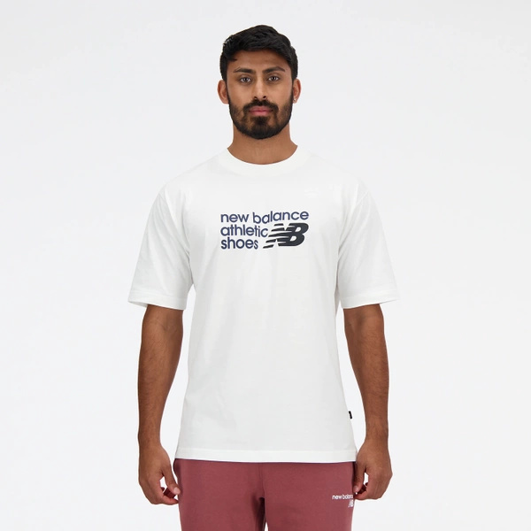 New Balance męska koszulka t-shirt S/S BRAND T-SH WT MT41524WT