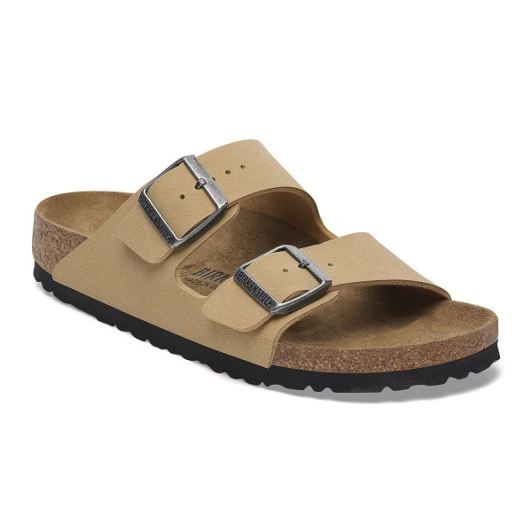 Birkenstock Damen Flip-Flops Arizona BS 1029151 BNIRKIBUC LATTE CREAM (schmale Weite)