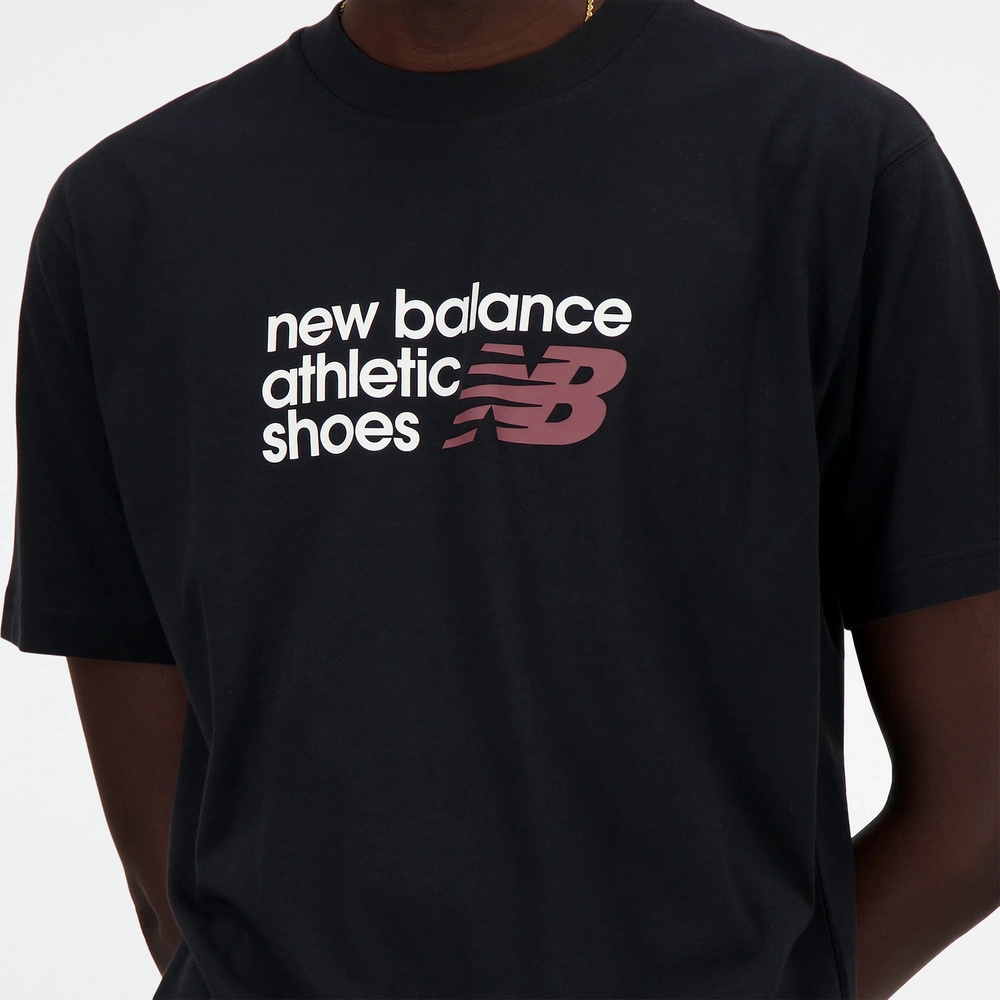 New Balance herren-T-Shirt S/S BRAND T-SH BK MT41524BK