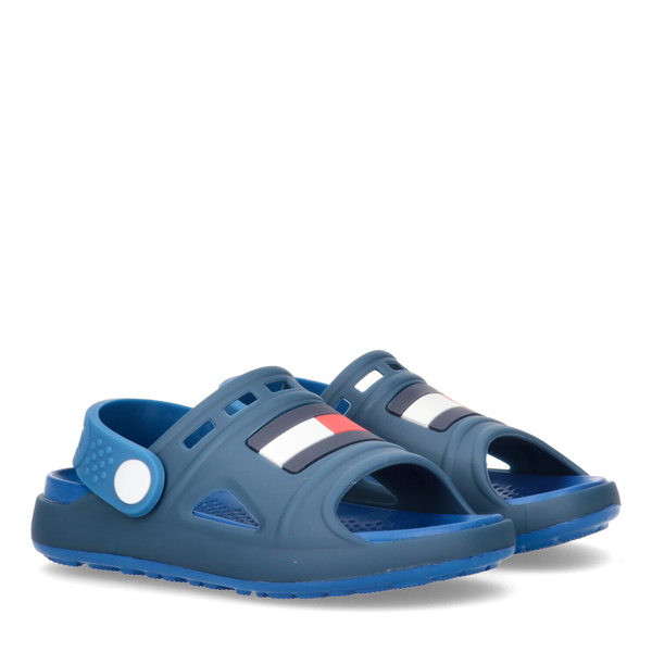 Tommy Hilfiger comfortable children's flag sandals T1B2-32262-0083X605 - BLUE/ROYAL