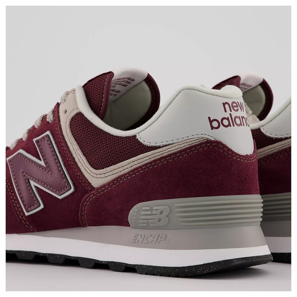 New Balance męskie buty sportowe ML574EVM - bordowe (szerokość standardowa)