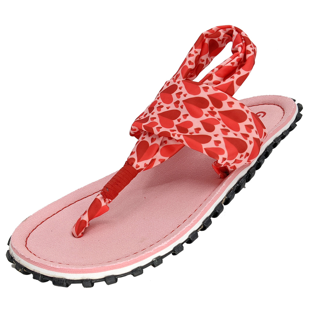 Gumbies - damskie japonki Slingback - Love Hearts