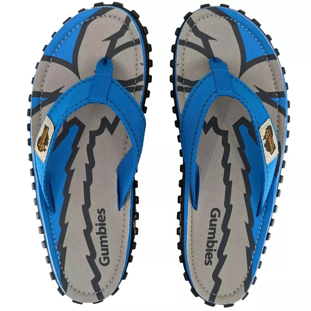 Gumbies Herren Islander BLUE PALMS Flips-Flop