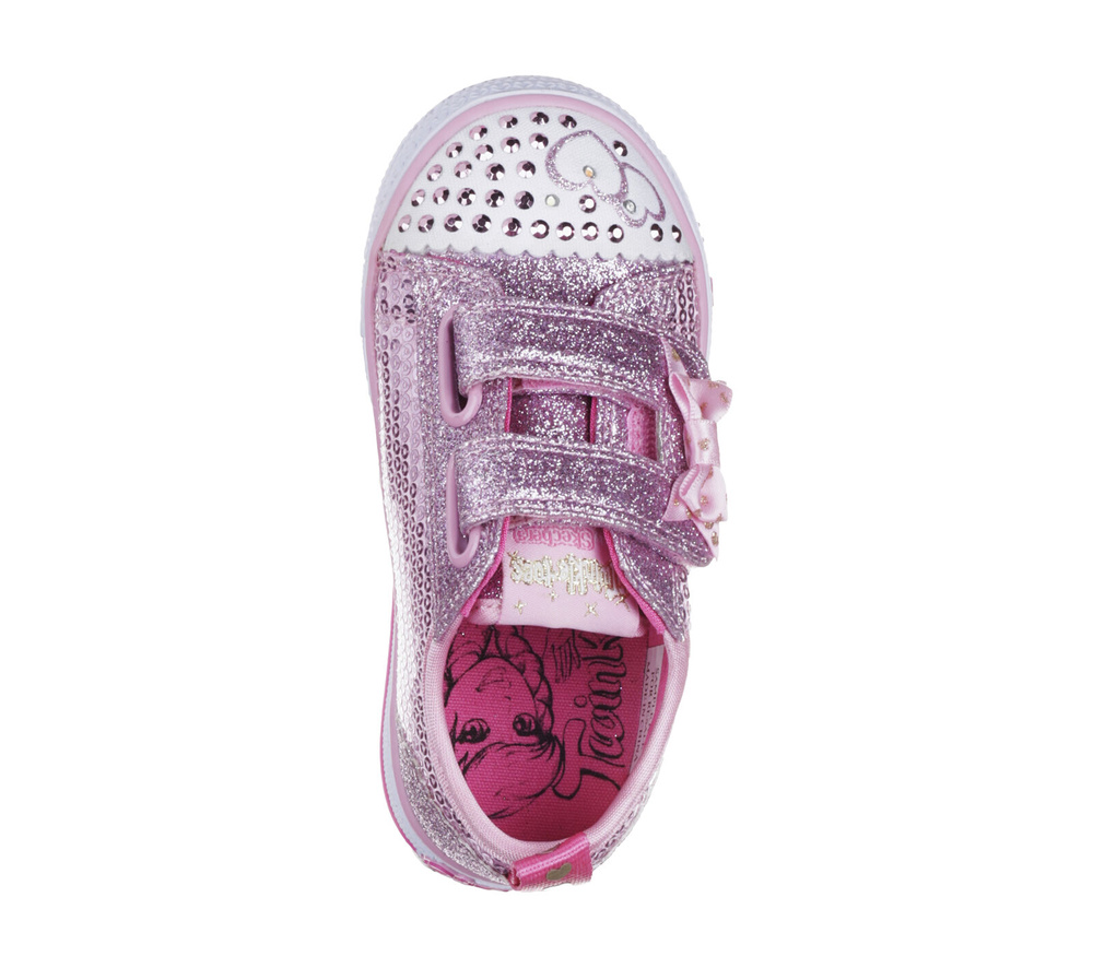 Skechers dziecięce buty świecące  ITSY BITSY 10764N PNK