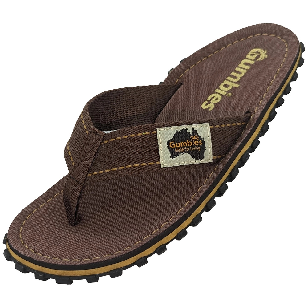 Gumbies Herren ISLANDER FLIP-FLOPS UNISEX CLASSIC BROWN Flip-Flops