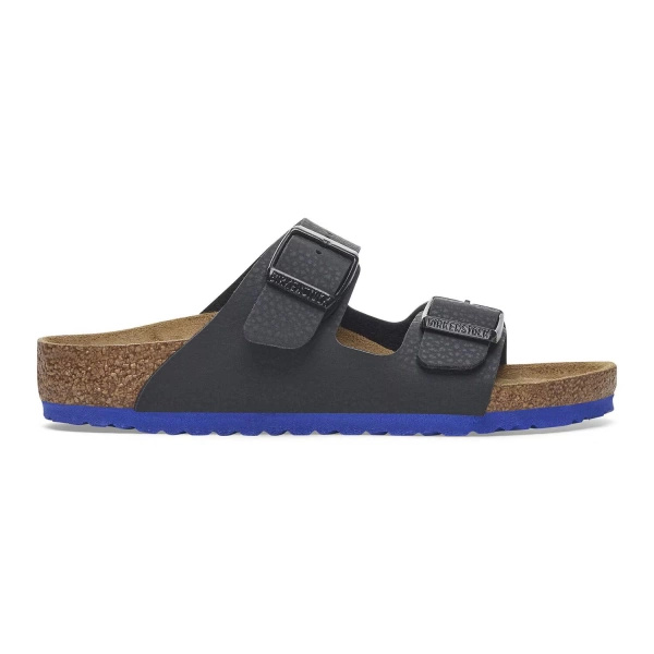 Birkenstock flip-flops ARIZONA KIDS BS 1029374 DESERT SOIL BLACK/ULTRA BLUE (standard width)