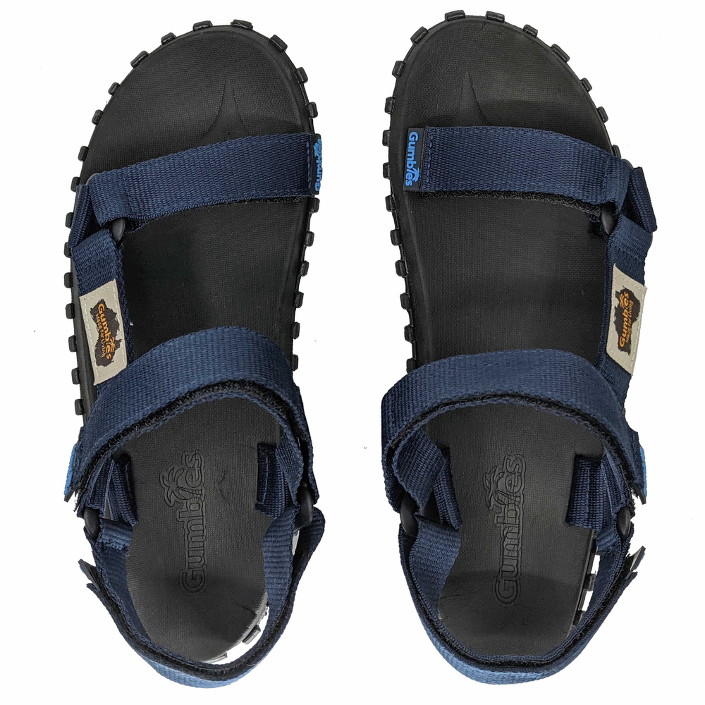 Gumbies men's Scrambler Sandal - navy blue