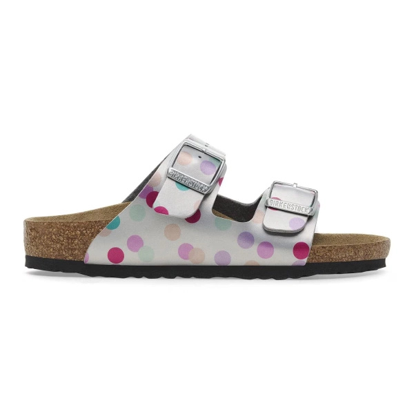 Birkenstock sandals Arizona KIDS BS 1029805 ELECTRIC METALLIC DOST SILVER (standard width)