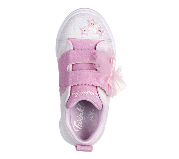 Skechers dziecięce buty świecące GLITTER GEMS 314778N WPK