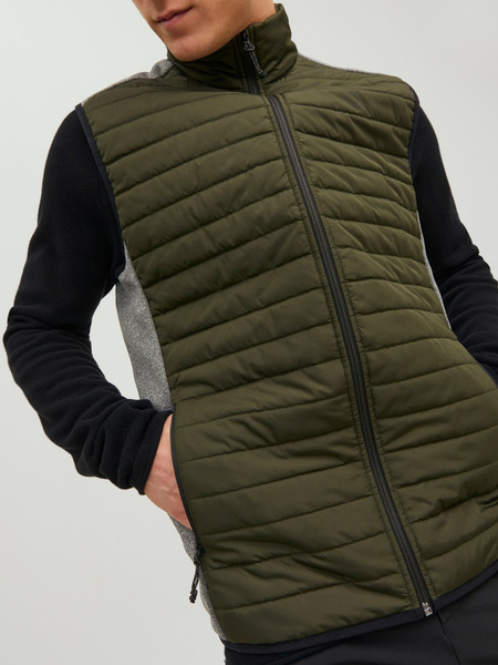 Jack & Jones pikowana kamizelka JJEMULTI BODYWARMER COLLAR NOOS 12200684