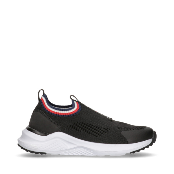 Tommy Hilfiger women's athletic shoes LOW CUT EASY-ON SNEAKER BLACK T3A5-33057-1355999-999