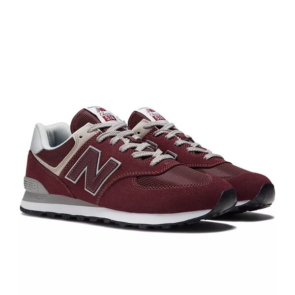 New Balance męskie buty sportowe ML574EVM - bordowe (szerokość standardowa)