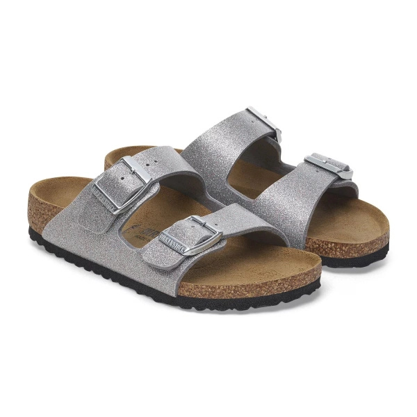 Birkenstock sandals Arizona KIDS BS 1029453 SPARKLING LIGHT SILVER (standard width)