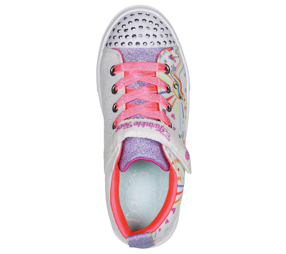 Skechers dziecięce buty świecące UNICORN SUNSHINE 314802L WMLT